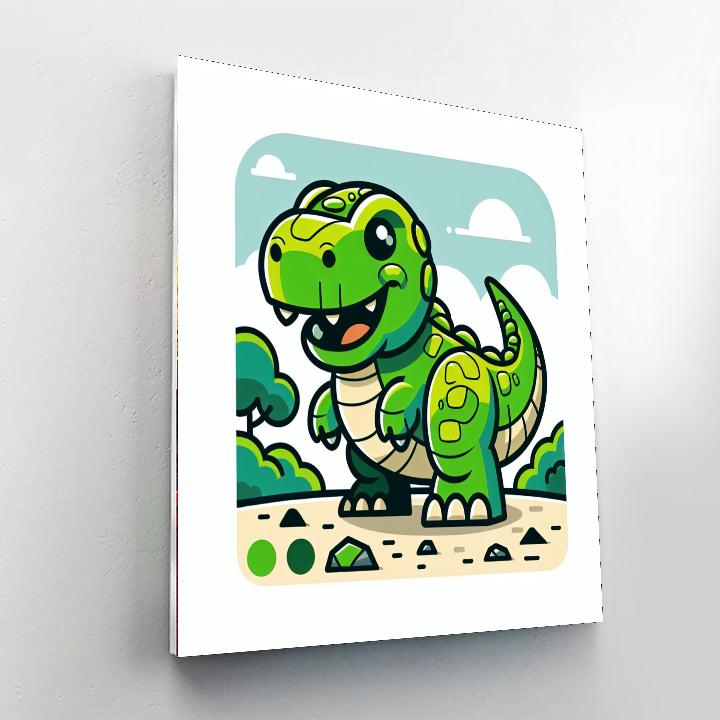 Daring Dino Numbered Painting Kits