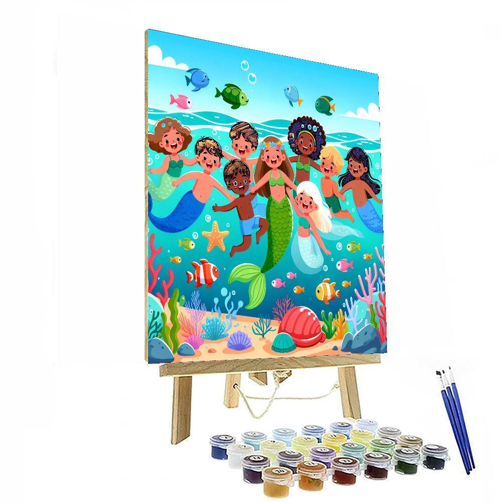 Undersea Fantasy Realm Paint By Numbers Art