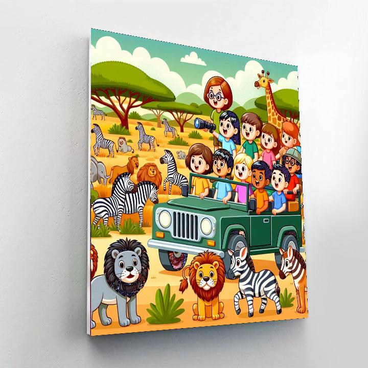 Safari Kids Number Painting