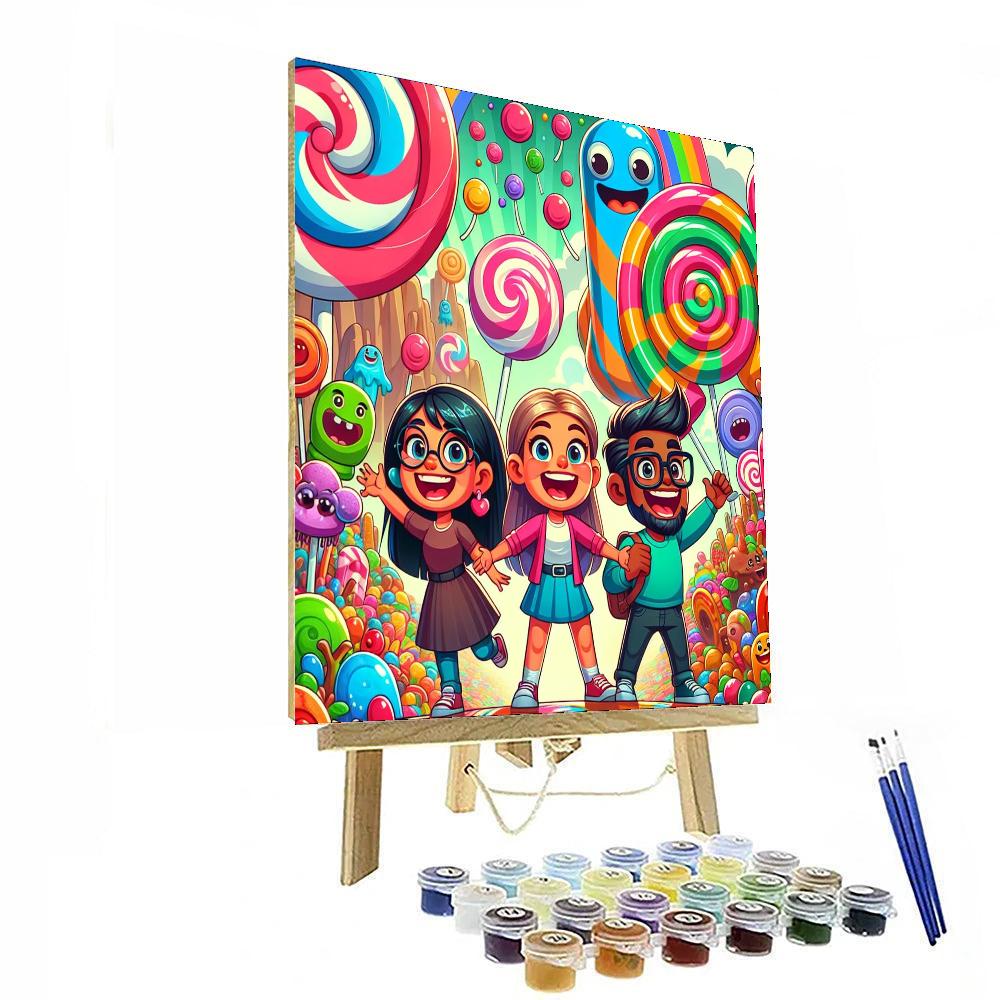 Adventures On Candy Island DIY Paint By Numbers