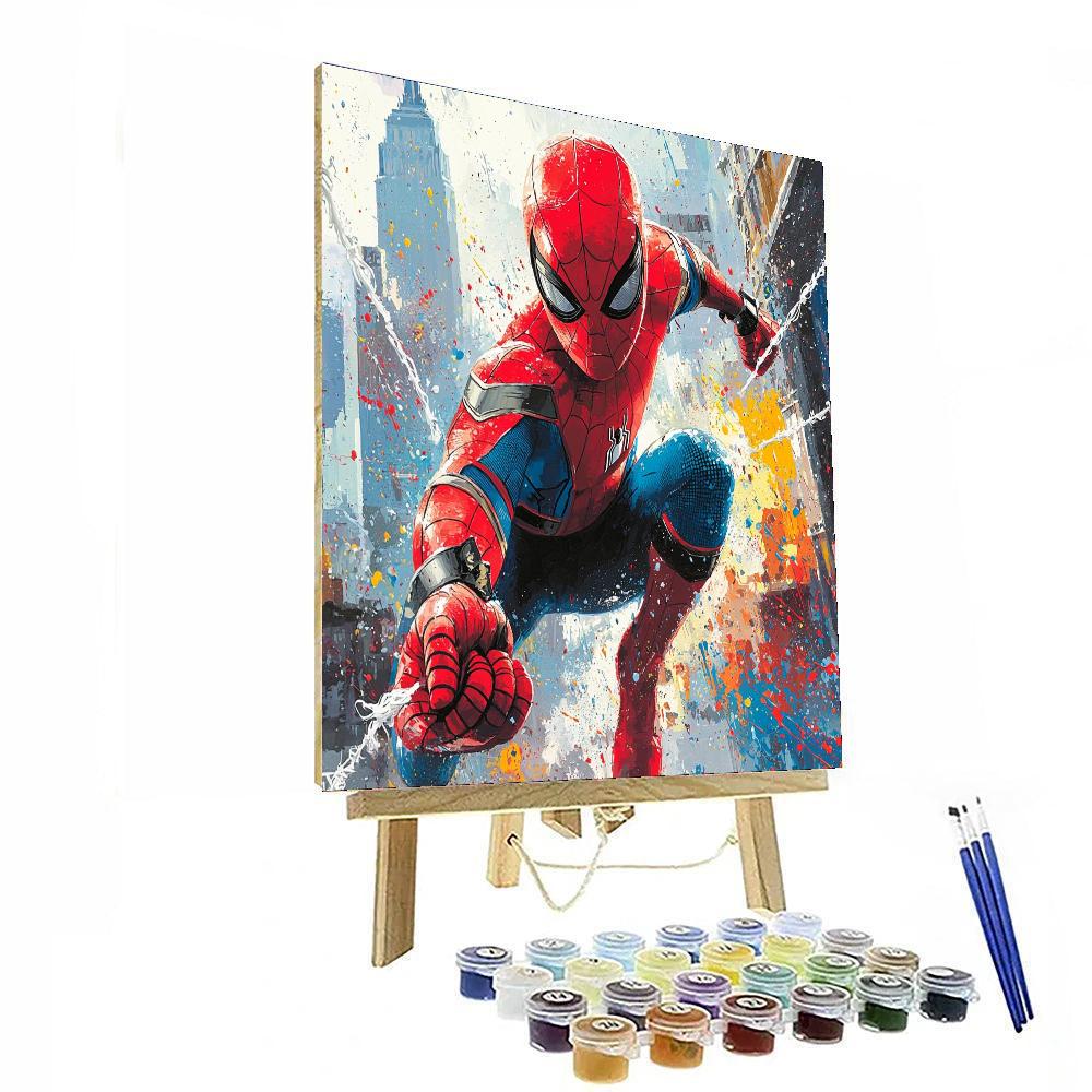 Tom Holland: Web-slinging Through The Marvel Universe Paint By Color