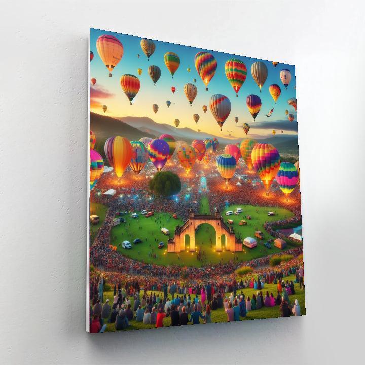 Balloon Fiesta - Bristol, England Painting Number Kit