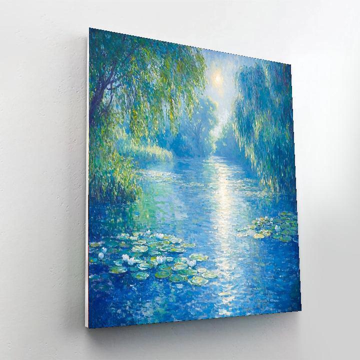 Claude Monet Inspired Glistening Waterways  Paint By Numbers