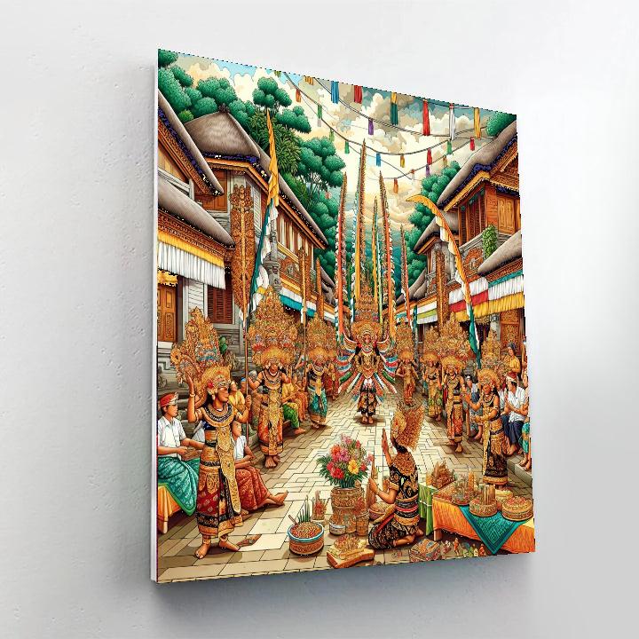 Galungan - Bali, Indonesia Number Painting