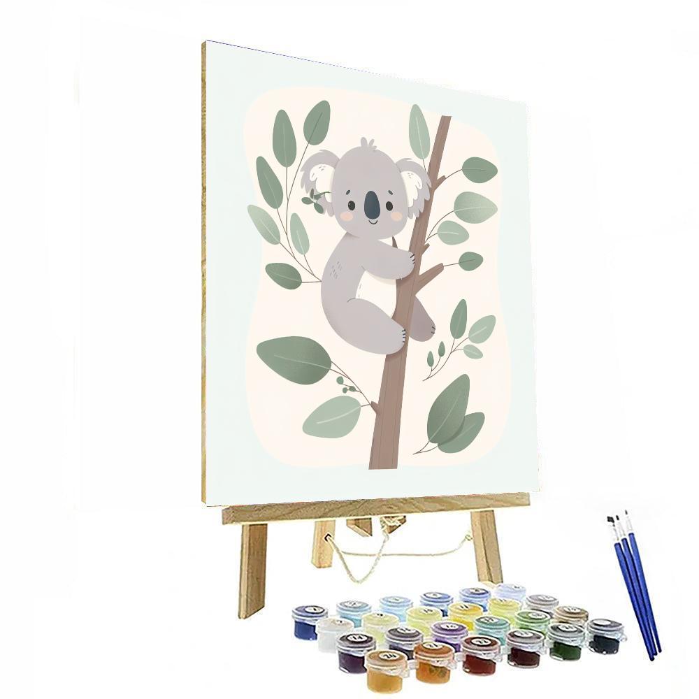 Cheerful Koala Adventure Number Painting