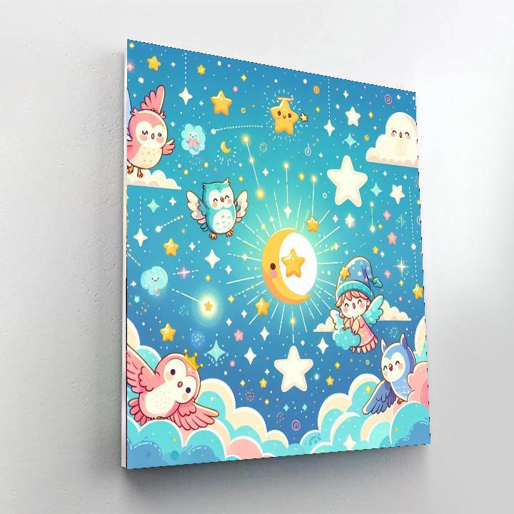 Magical Night Sky Adventure Paint By Number