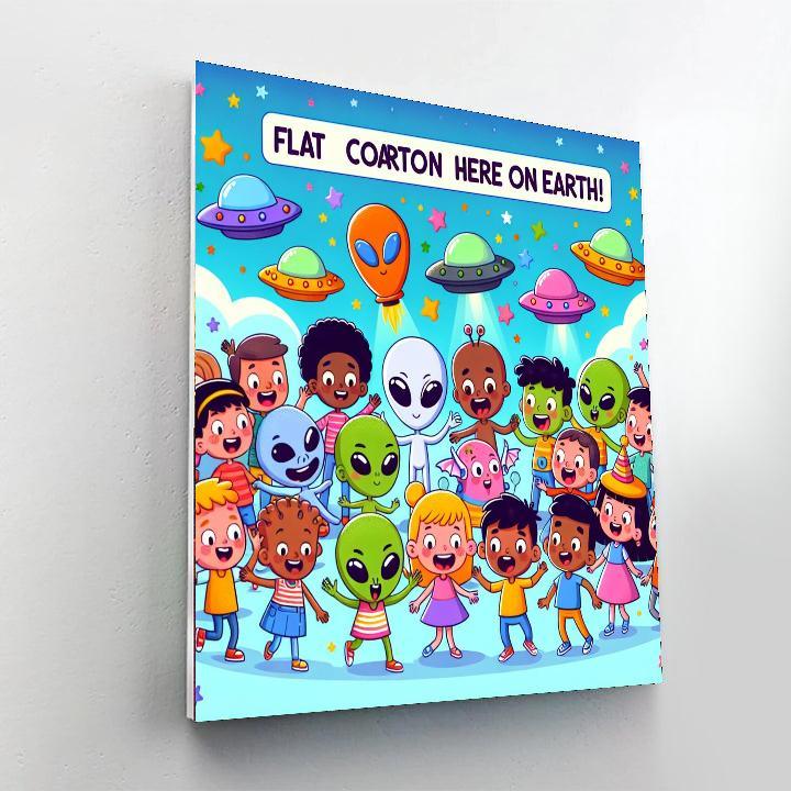 Silly Alien Adventure Paint By Numbers Kits