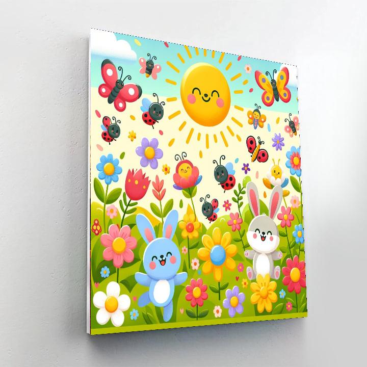 Joyful Garden Explorers Painting Number Kit
