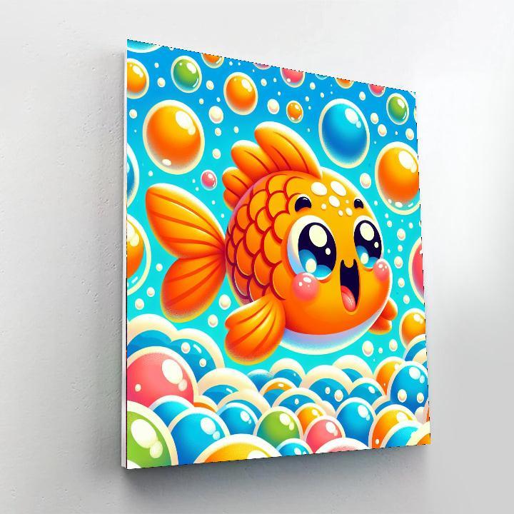 Lively Goldfish Painting By Numbers Kit