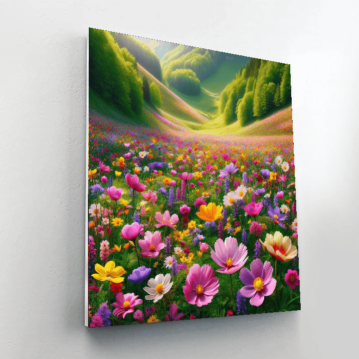 Spring Meadow Symphony Number Painting