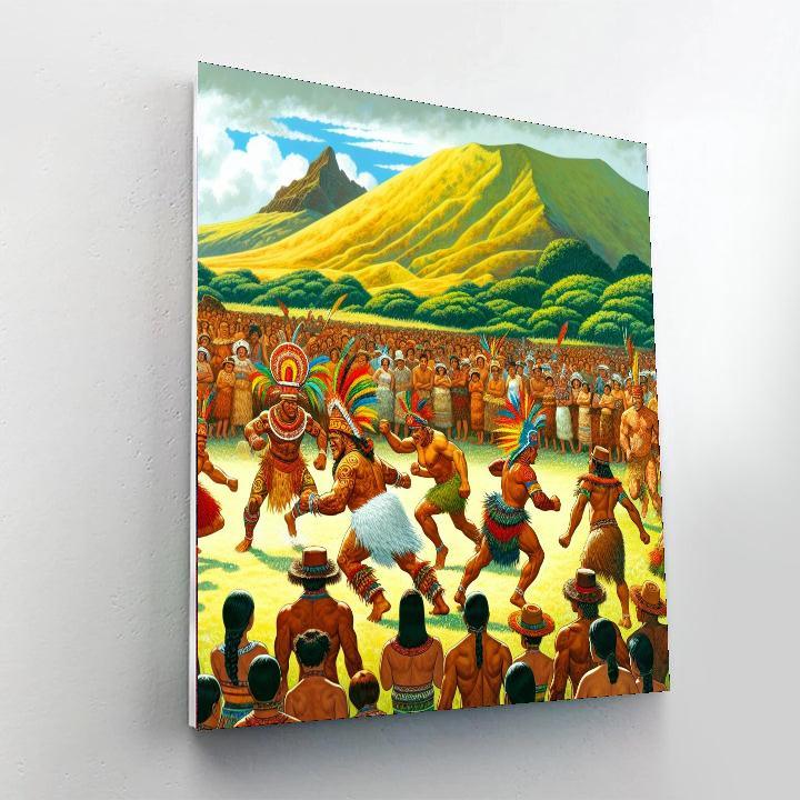 Tapati Rapa Nui - Easter Island Number Painting