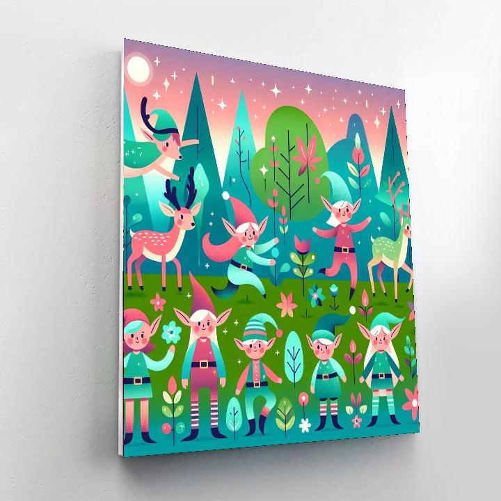Frothy Forest Fun Painting By Numbers Kit