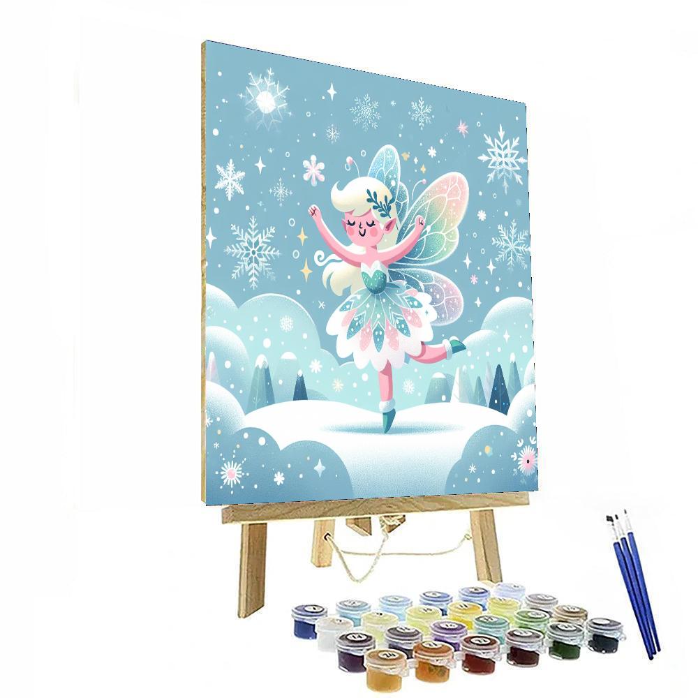 Magical Snow Fairy Painting By Numbers Kit