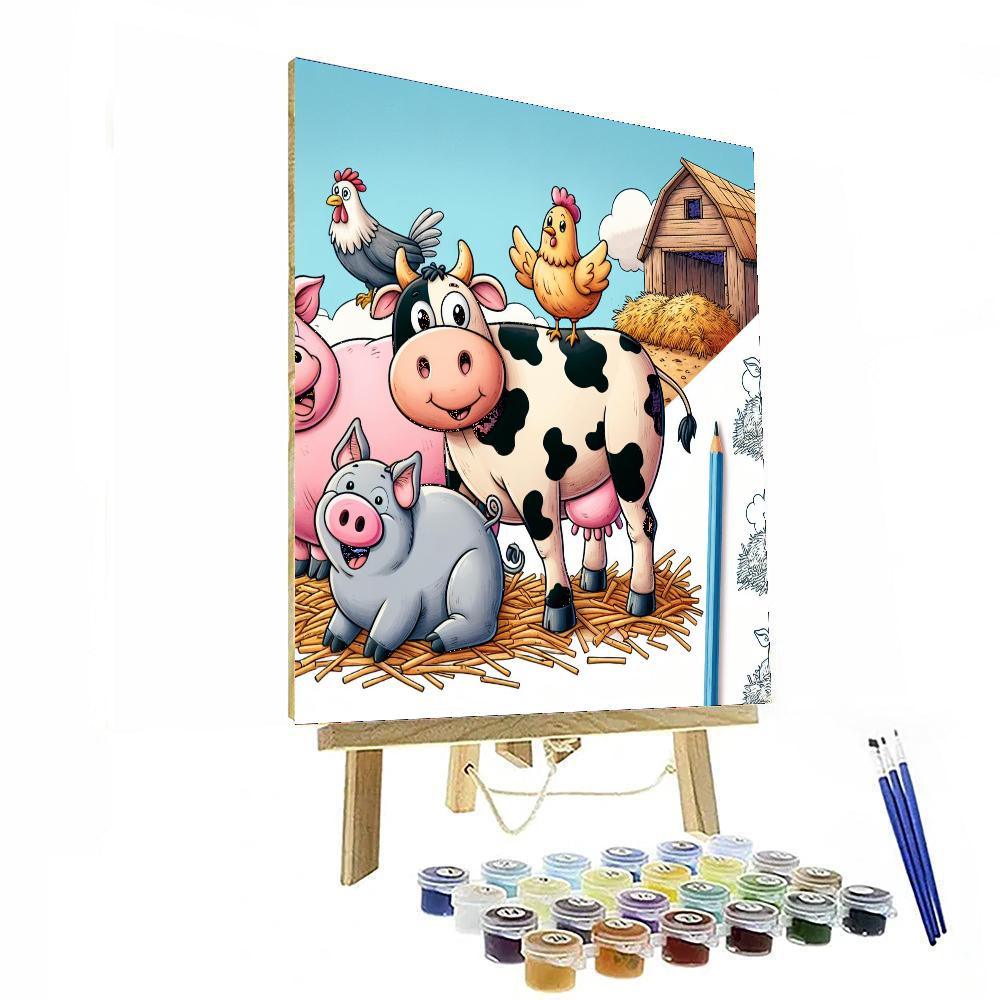 Funky Farmyard Fun Paint By Numbers