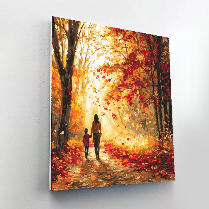 Serene Autumn Stroll Numbered Painting Kits
