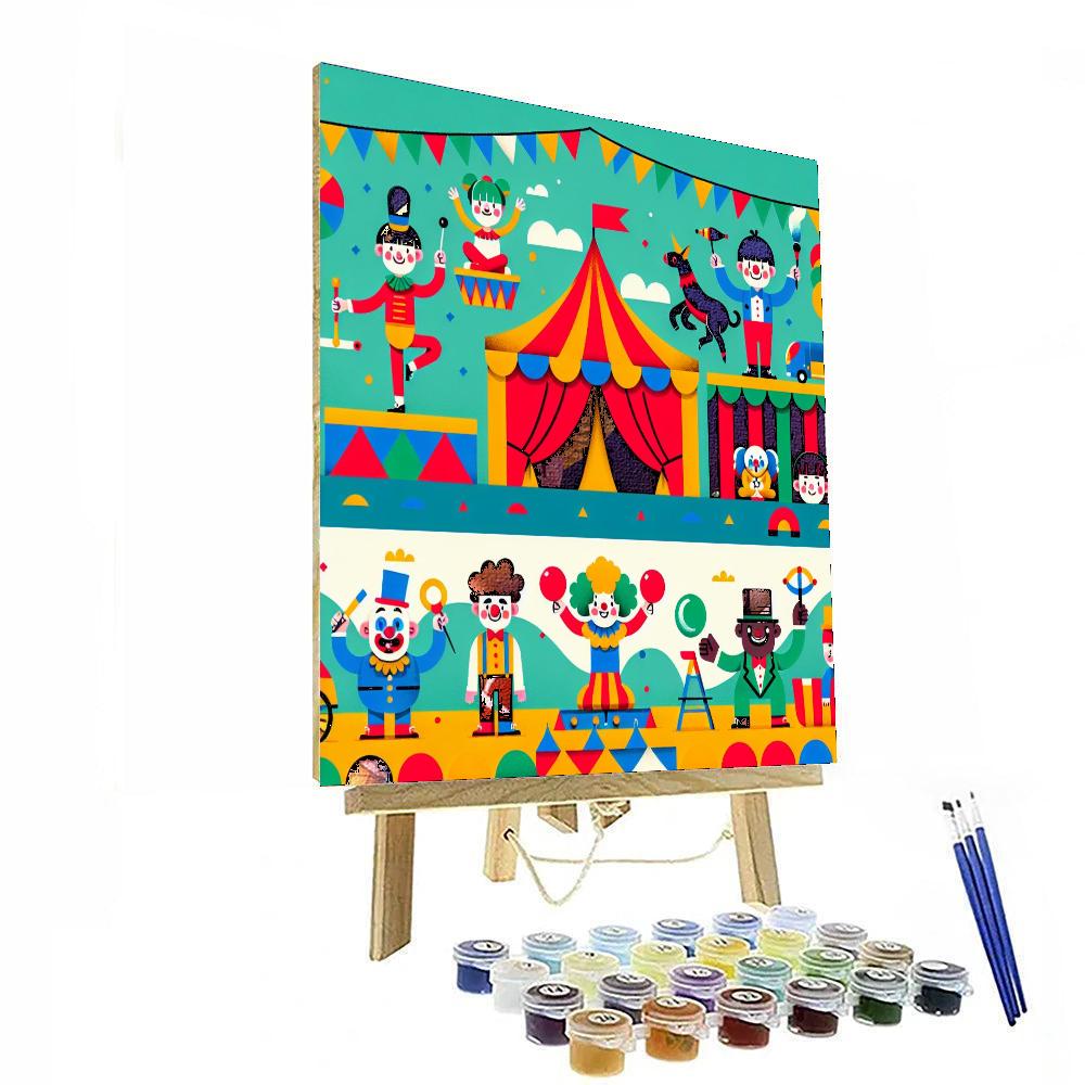 Quirky Circus Performers Numbered Painting Kits