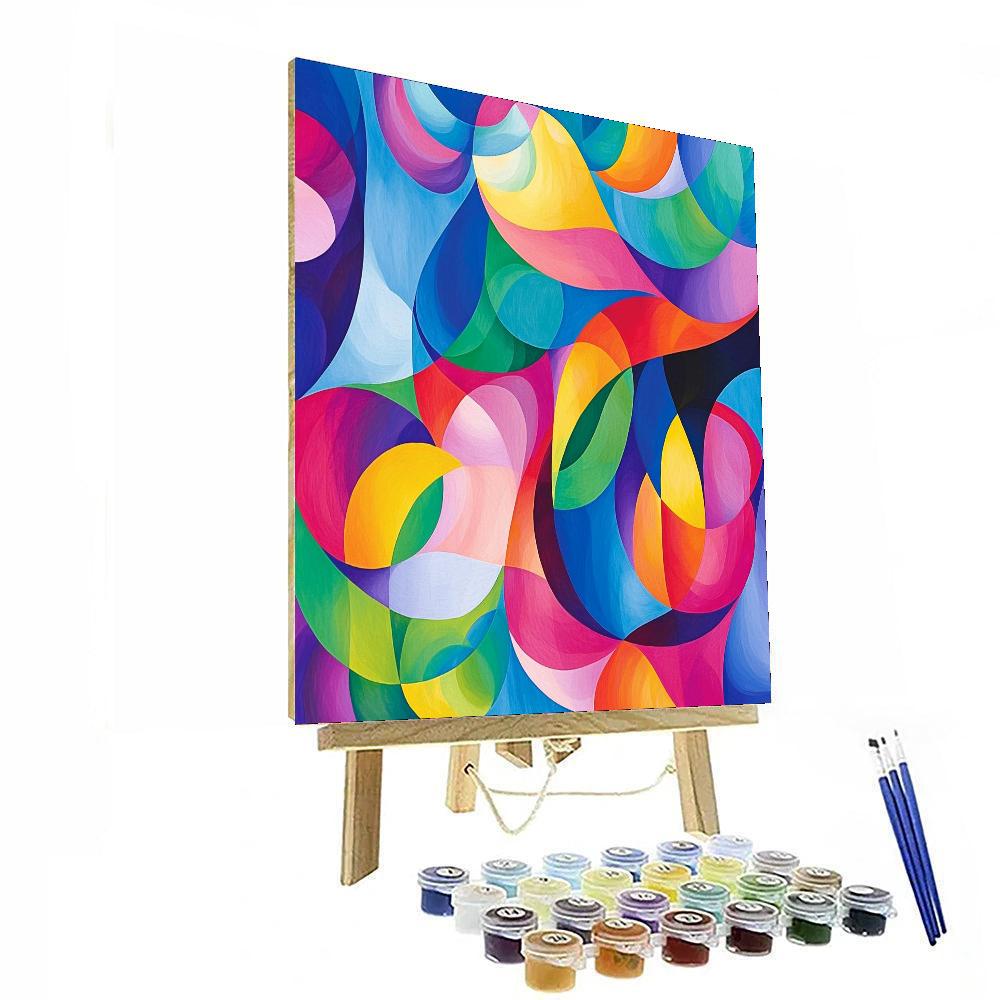 Paul Klee Inspired Fantasia Of Forms  Painting Number Kit