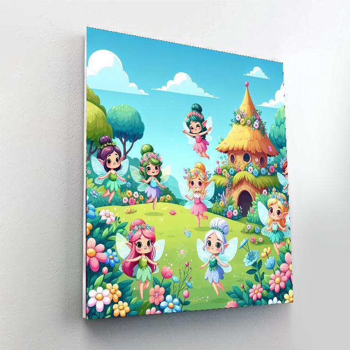 Enchanting Fairy Gardens Paint By Numbers Art