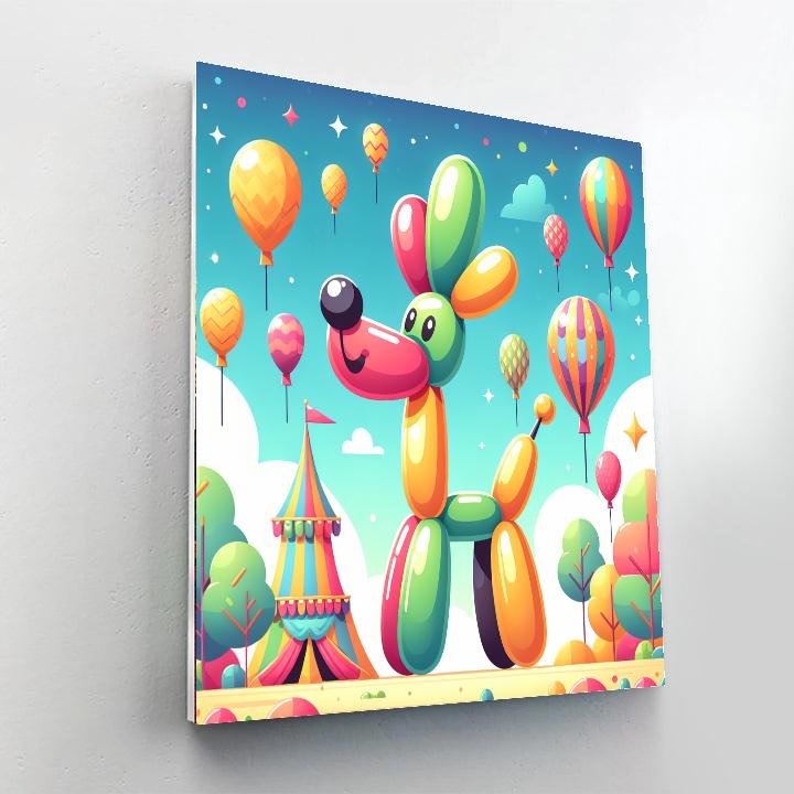 Brilliant Balloon Animal Numbered Painting Kits
