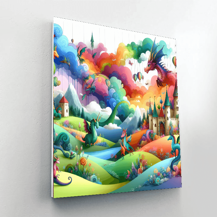 Fantasy Fairytale Land Painting By Numbers Kit