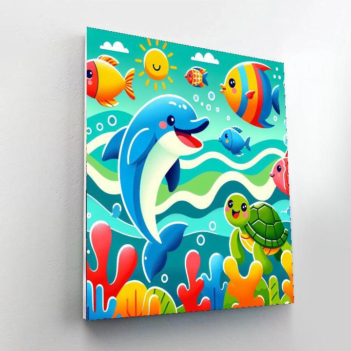 Joyful Ocean Friends Numbered Painting Kits