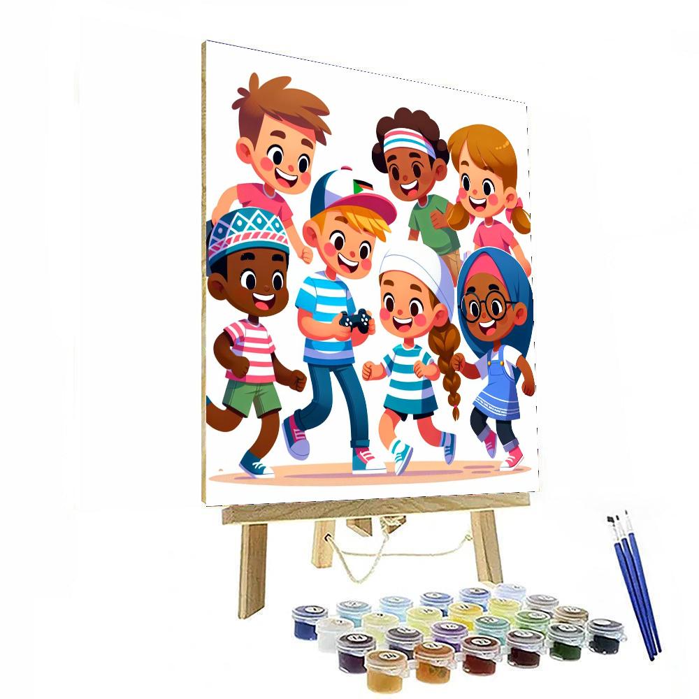 Rainbow Friends Painting Number Kit