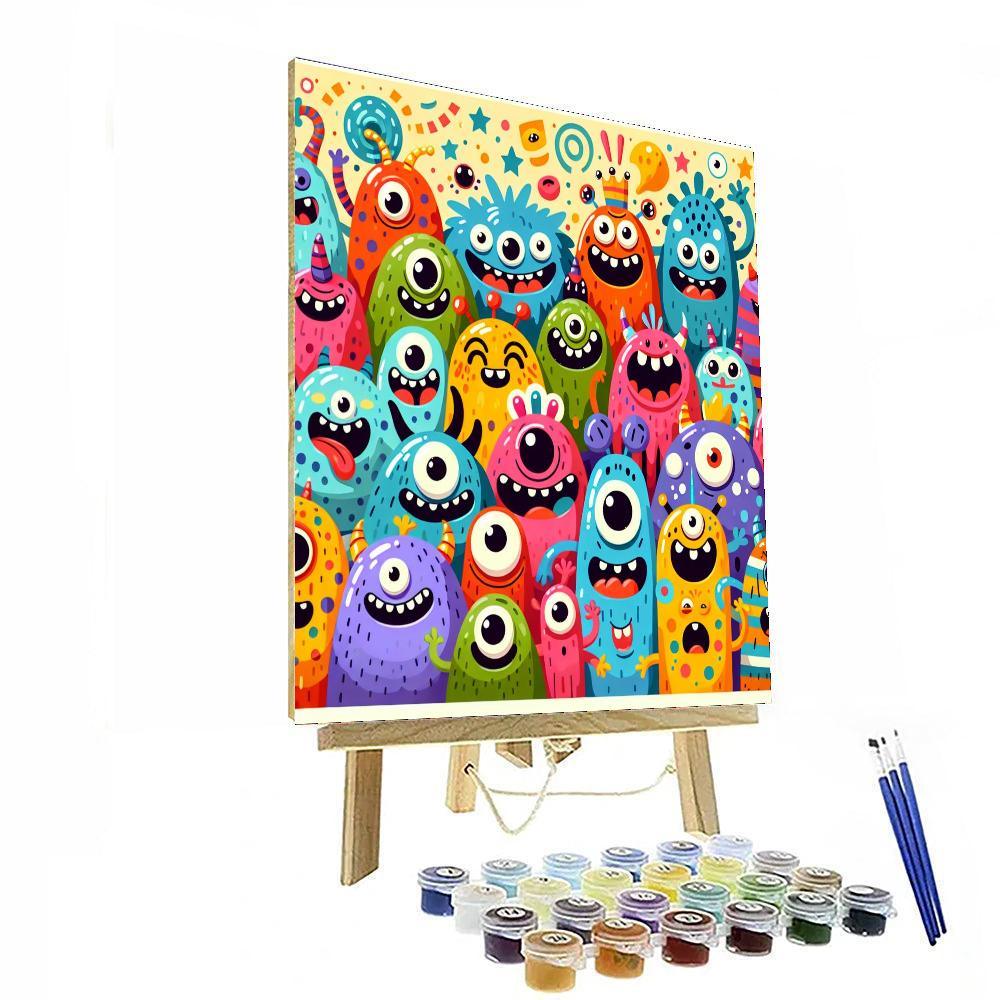 Hilarious Monster Mash Painting By Numbers Kit