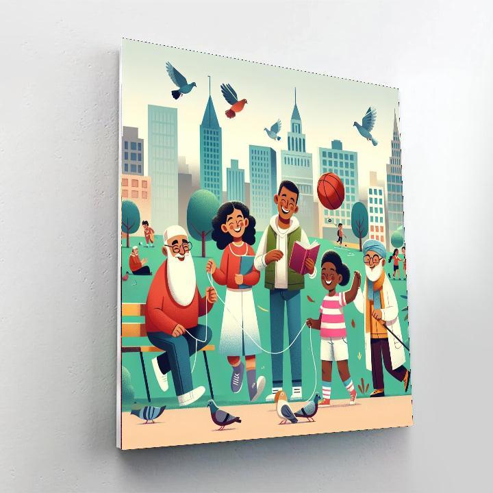 A Day In The City Paint By Number