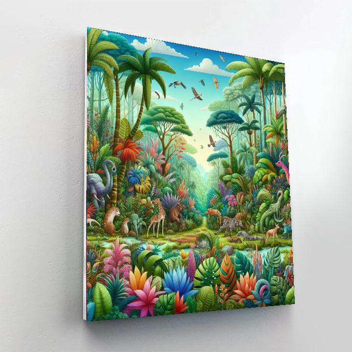 Whimsical Rainforest Fantasy Paint By Numbers Kits