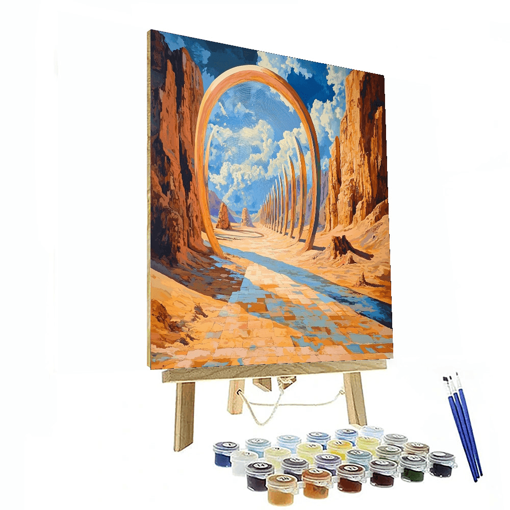 Salvador Dali Inspired Dali's Dreamy Desert  Painting By Numbers Kit