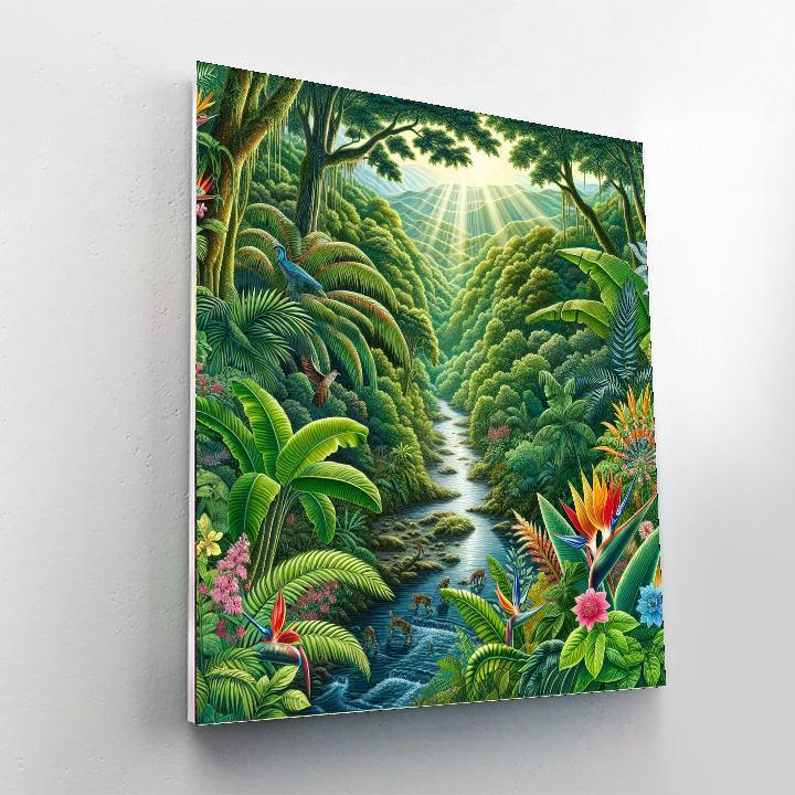 Botanical Jungle Retreat Painting By Numbers Kit