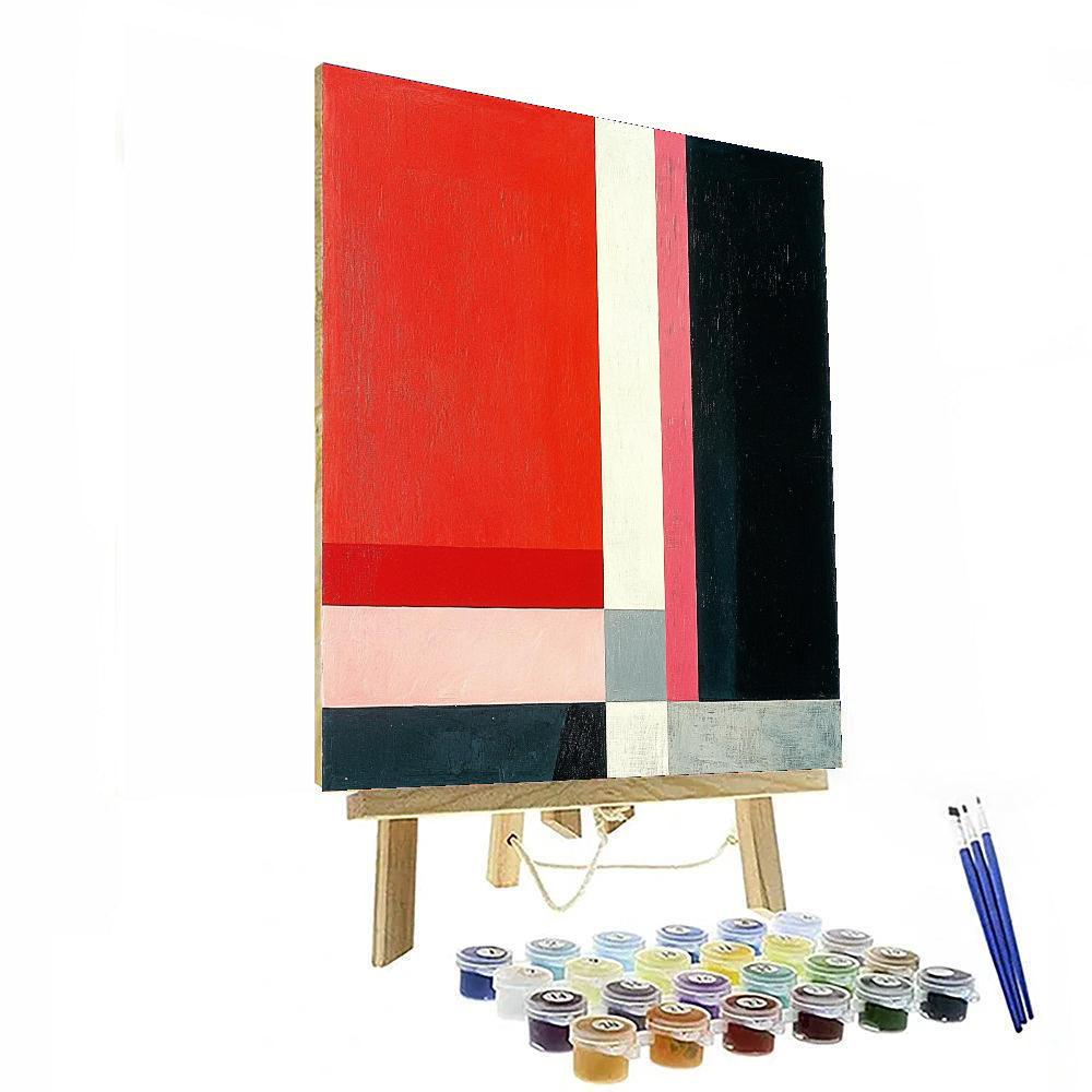 Kazimir Malevich Inspired Color Field Exploration  Painting Number Kit