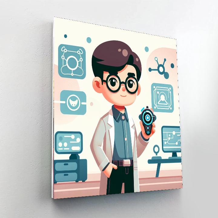 Futuristic Adventure Quest Painting Number Kit