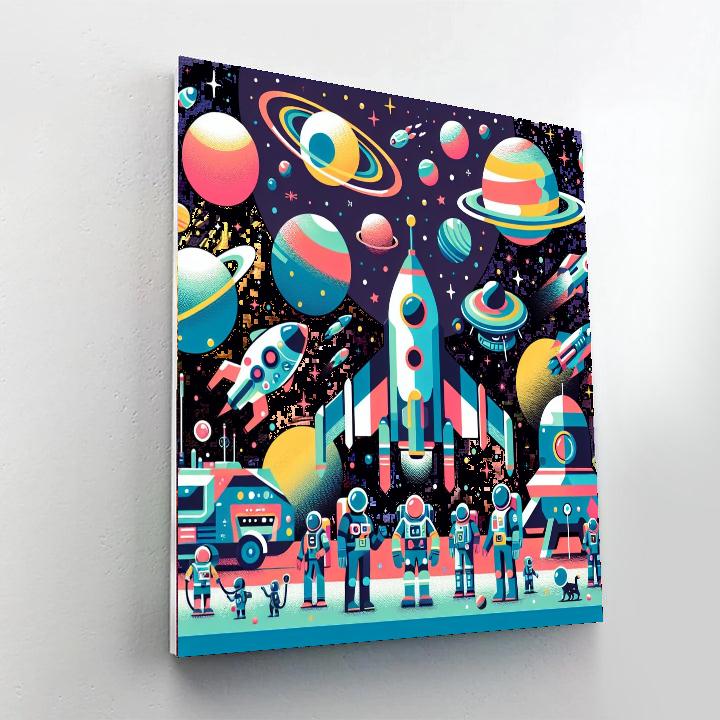 Galactic Exploration Mission Paint By Numbers