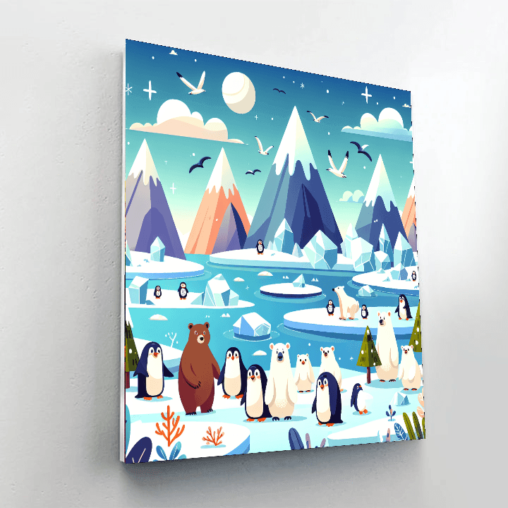 Polar Adventure Quest Paint By Numbers Art