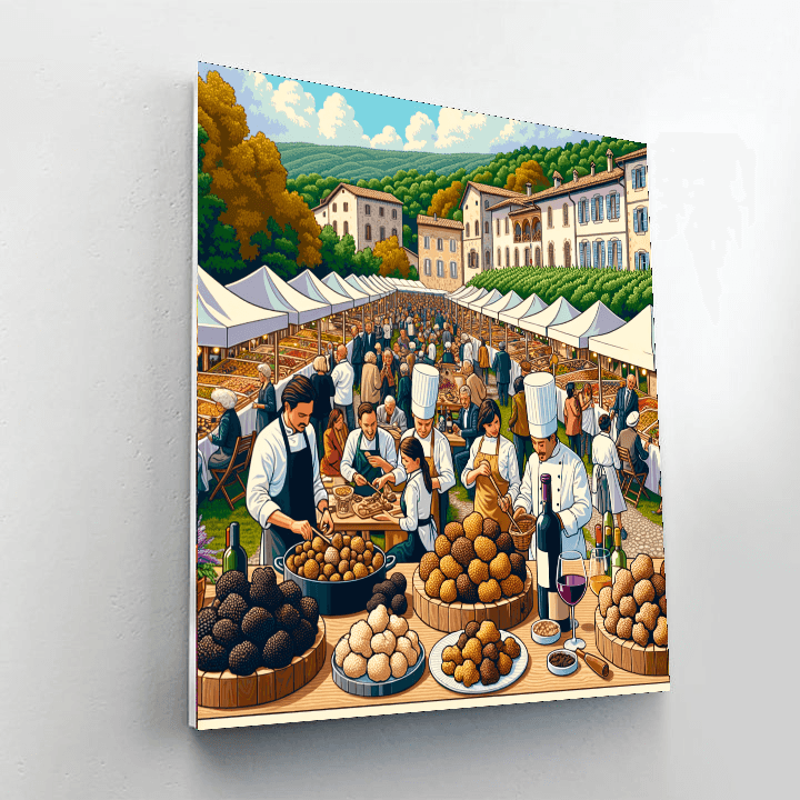 Alba White Truffle Festival - Italy DIY Paint By Numbers