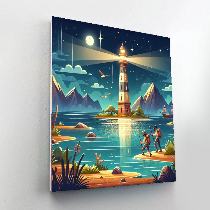 Lighthouse Luminary Adventures Paint By Numbers Art