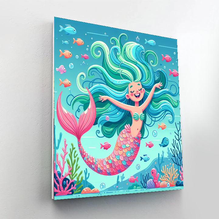 Undersea Mermaid Dream Paint By Numbers Art