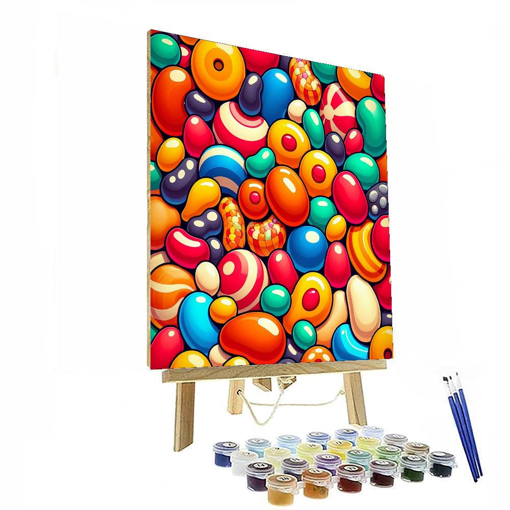 Jolly Jelly Beans Painting Number Kit