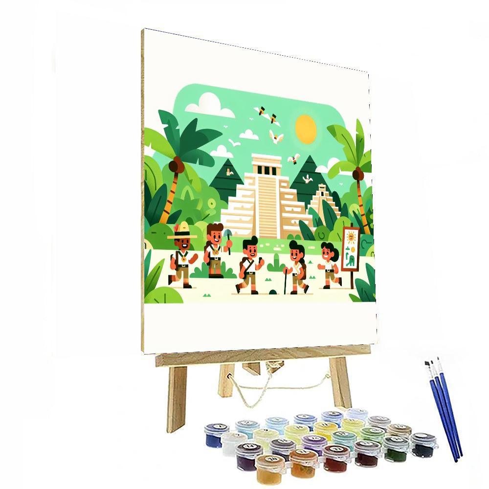 Ancient Mayan Adventure Paint By Numbers Kits