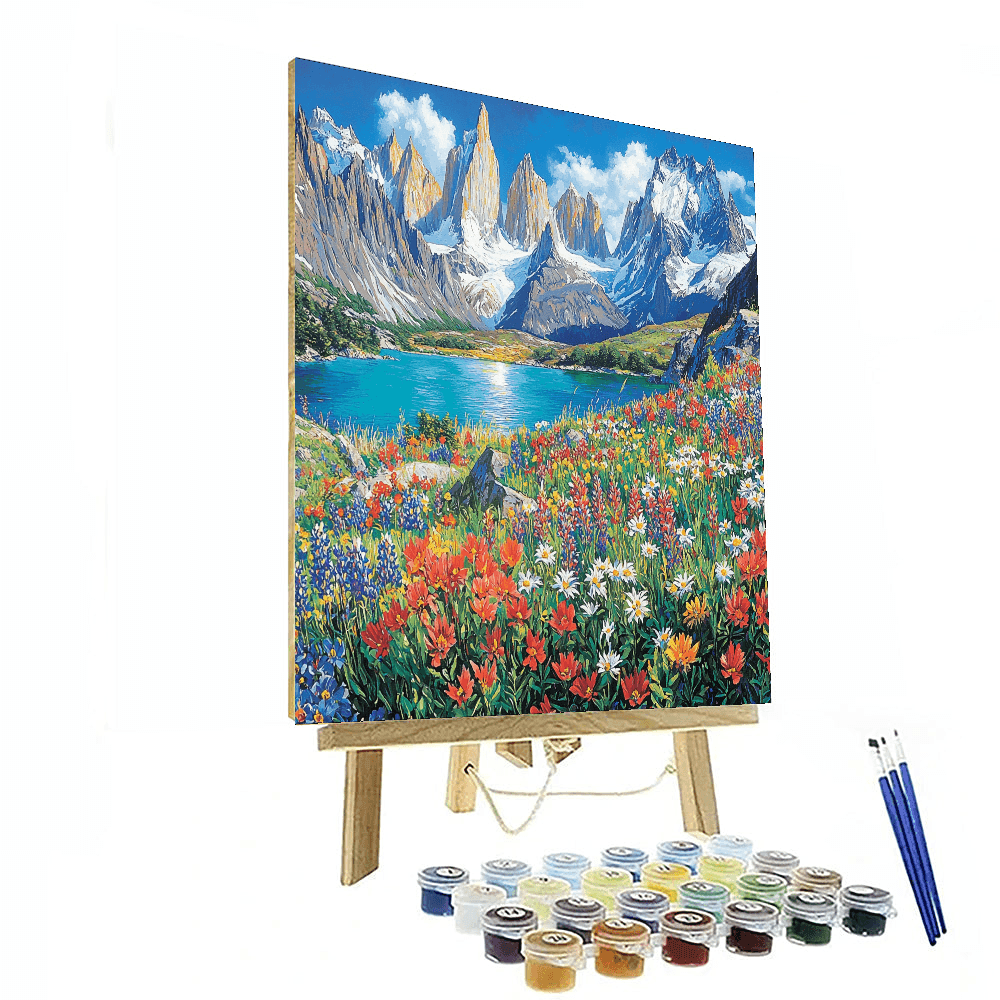 Hiking In Torres Del Paine Numbered Painting Kits