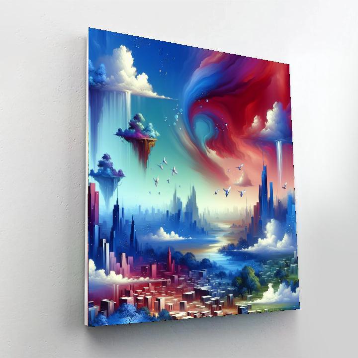 Urban Dreamscape Fusion Paint By Numbers Art