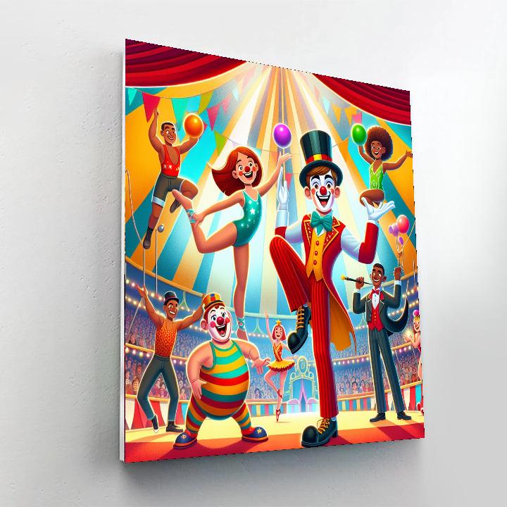 Circus Stars Number Painting