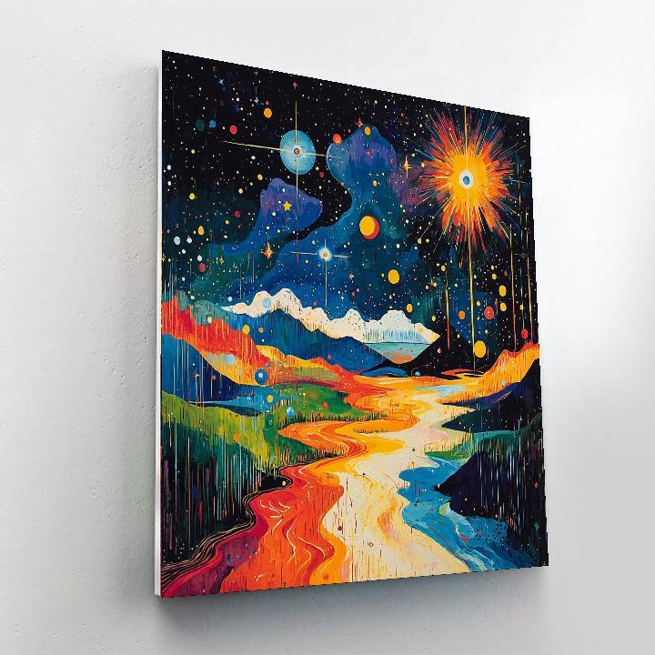 Dali Inspired Celestial Horizons  Painting By Numbers Kit