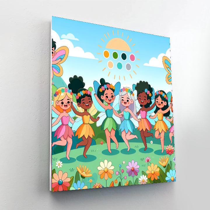 Fantastic Fairy Gathering Paint By Numbers