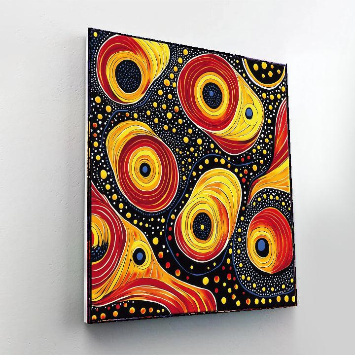 Yayoi Kusama Inspired Visions Of The Universe  DIY Paint By Numbers