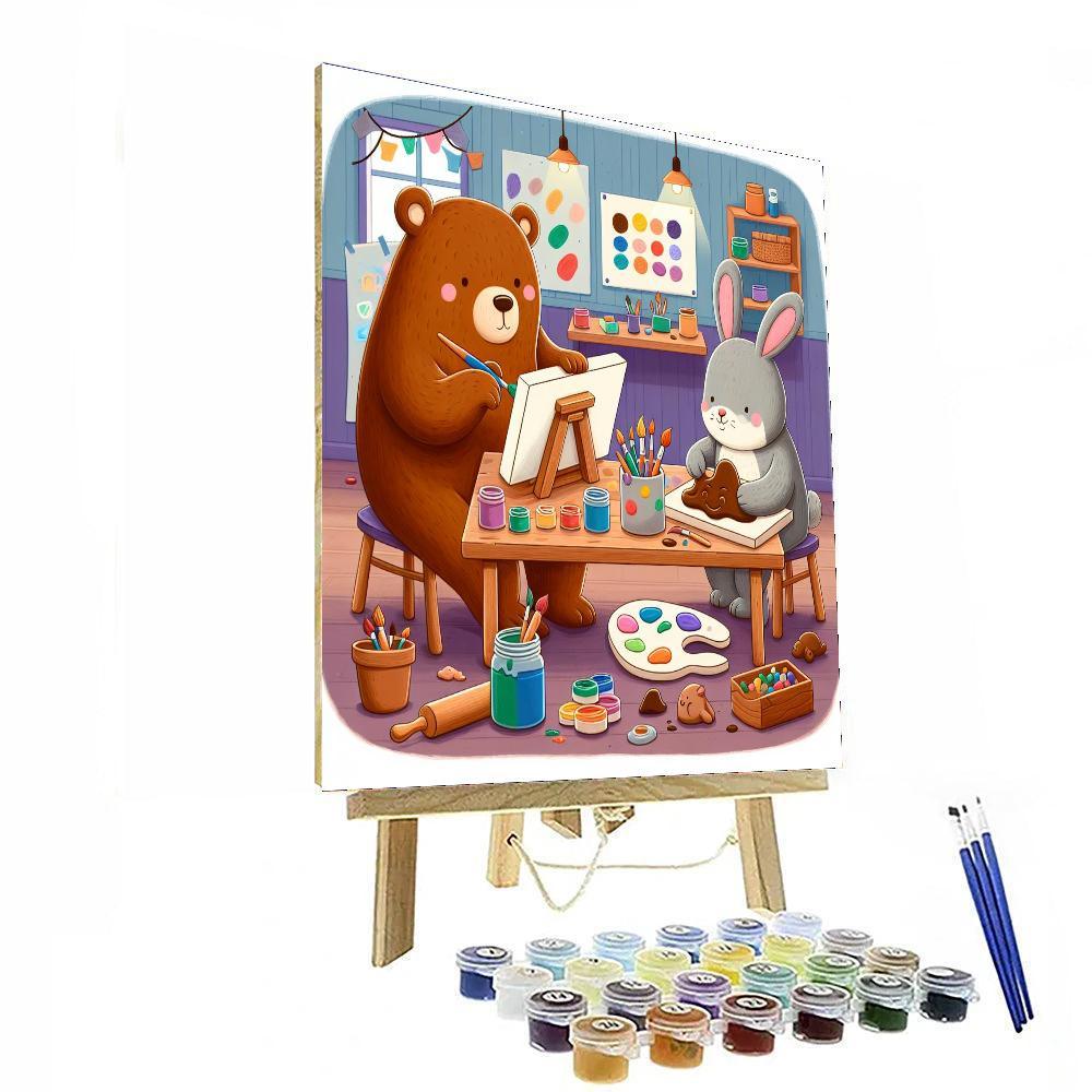 Artistic Animal Friends Paint By Number