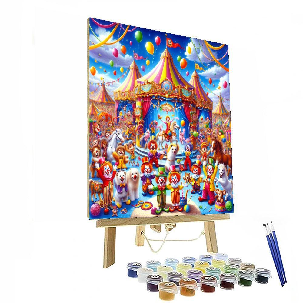 Circus Fantasy For Kids Numbered Painting Kits