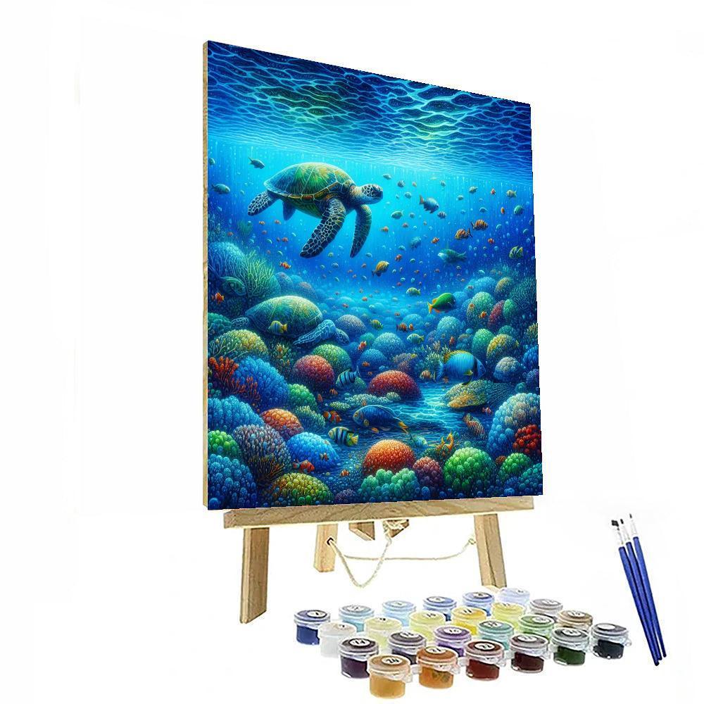 Majestic Underwater World Numbered Painting Kits