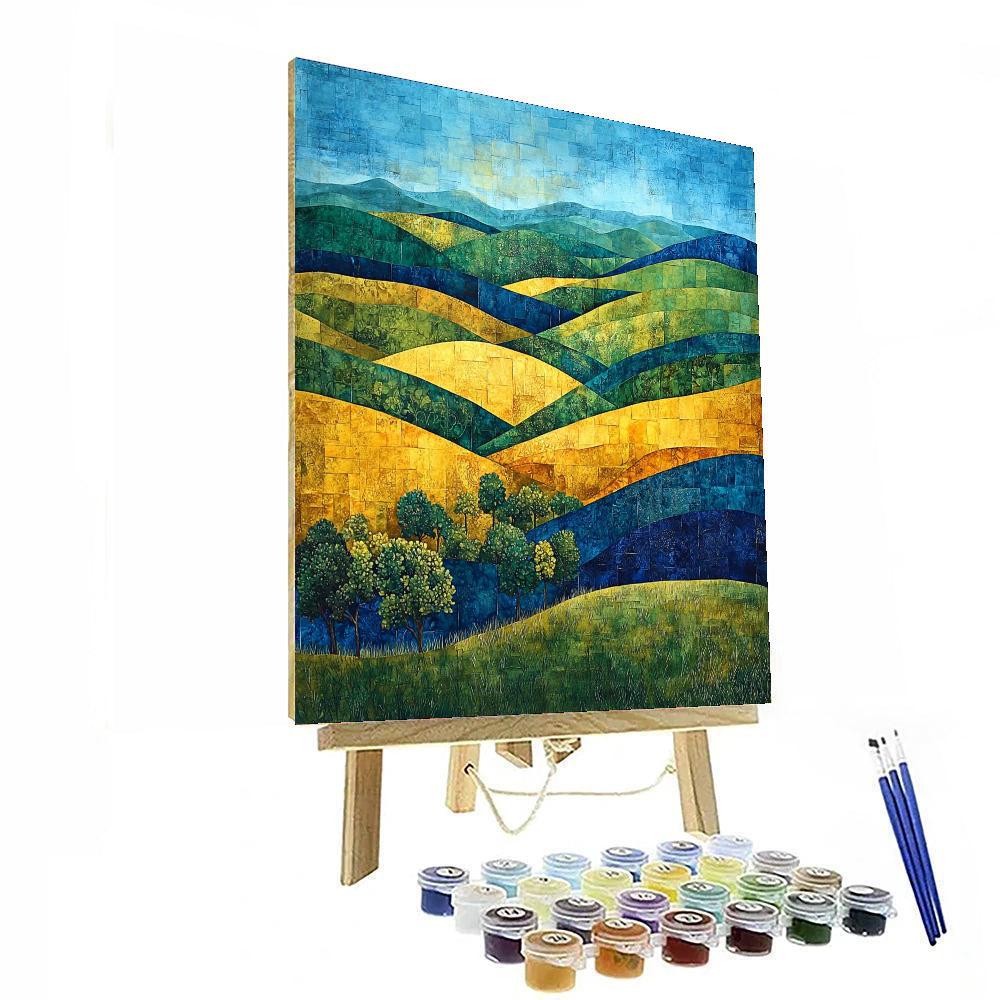 Michelangelo Inspired Vibrant Landscapes  DIY Paint By Numbers